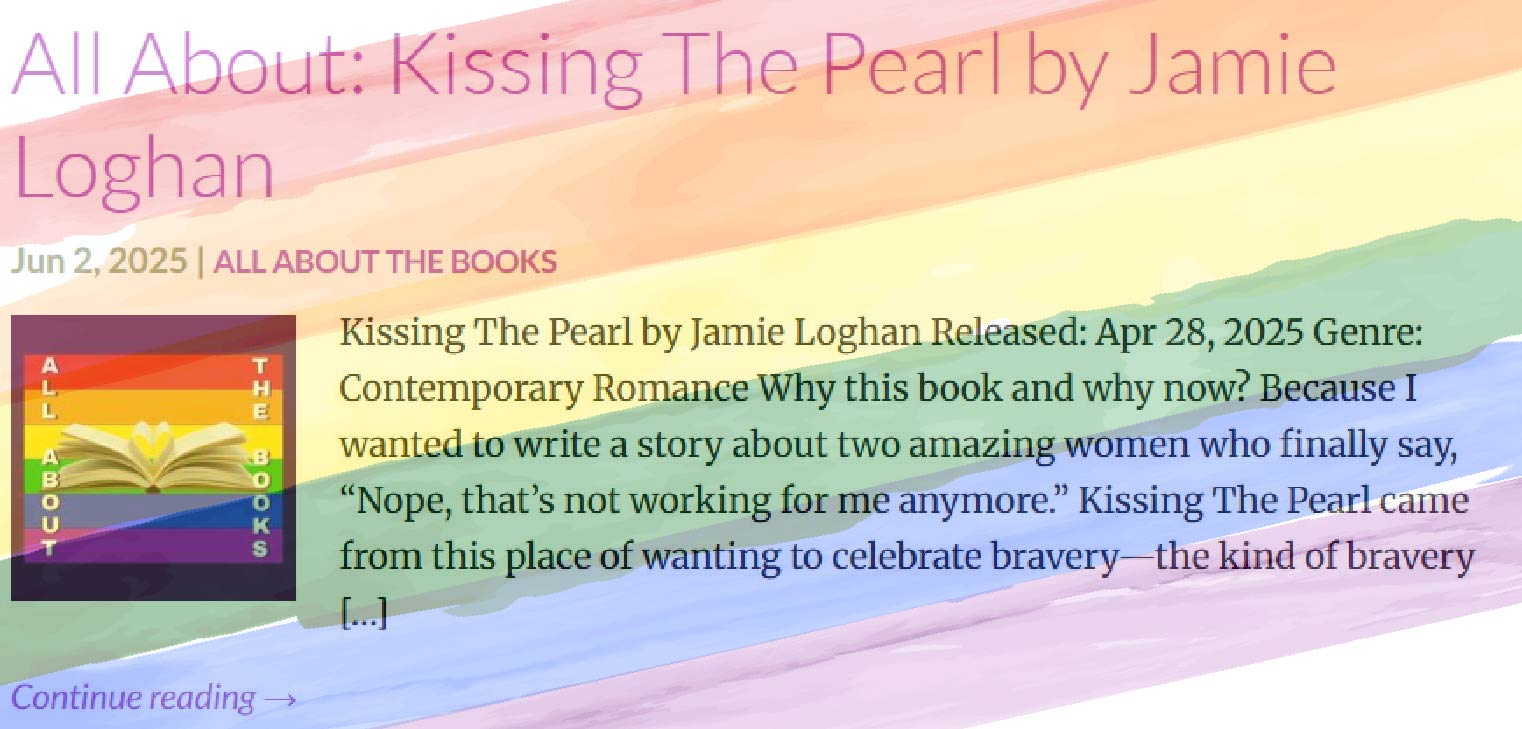 All About Kissing The Pearl by Jamie Loghan